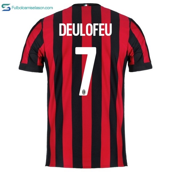 Camiseta Milan 1ª Deulofeu 2017/18